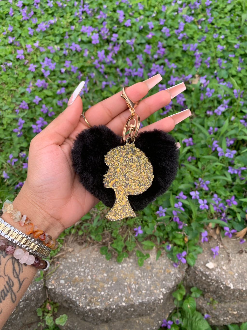 AfroQueen Keychain - Asia Ashtrays